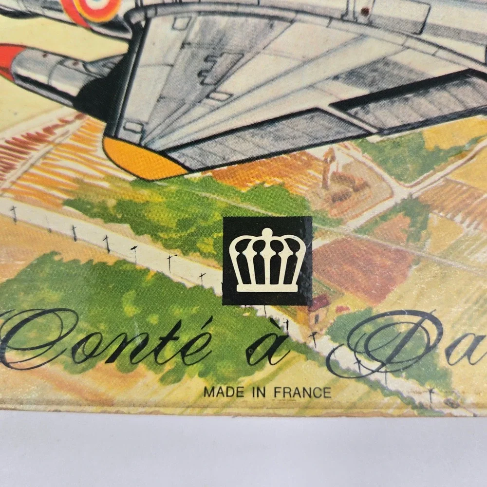 Vintage Conté à Paris Oriflamme Colored Pencils 24 Set Marcel Dassault Jets